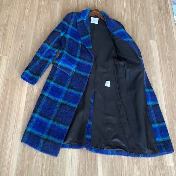 SAM New York brushed wool multicolored women’s size small pea coat made Bulgaria - Picture 9 of 17